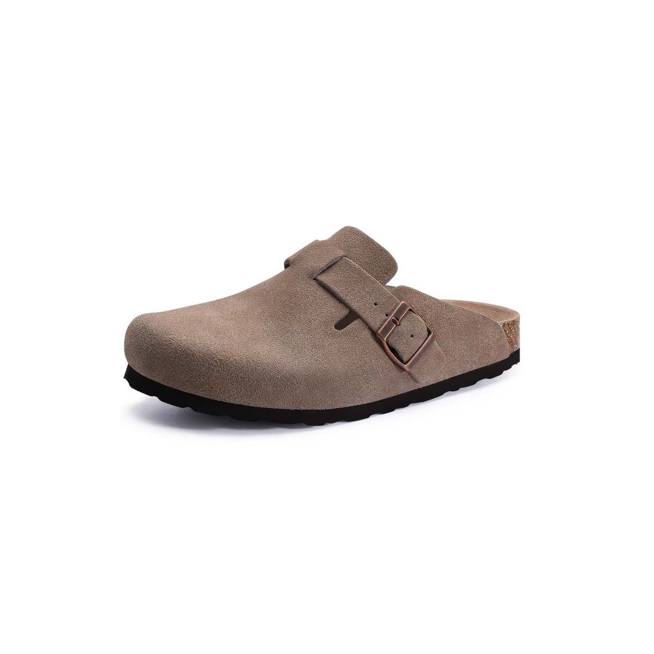 Suede Mules Cork Footbed Clogs