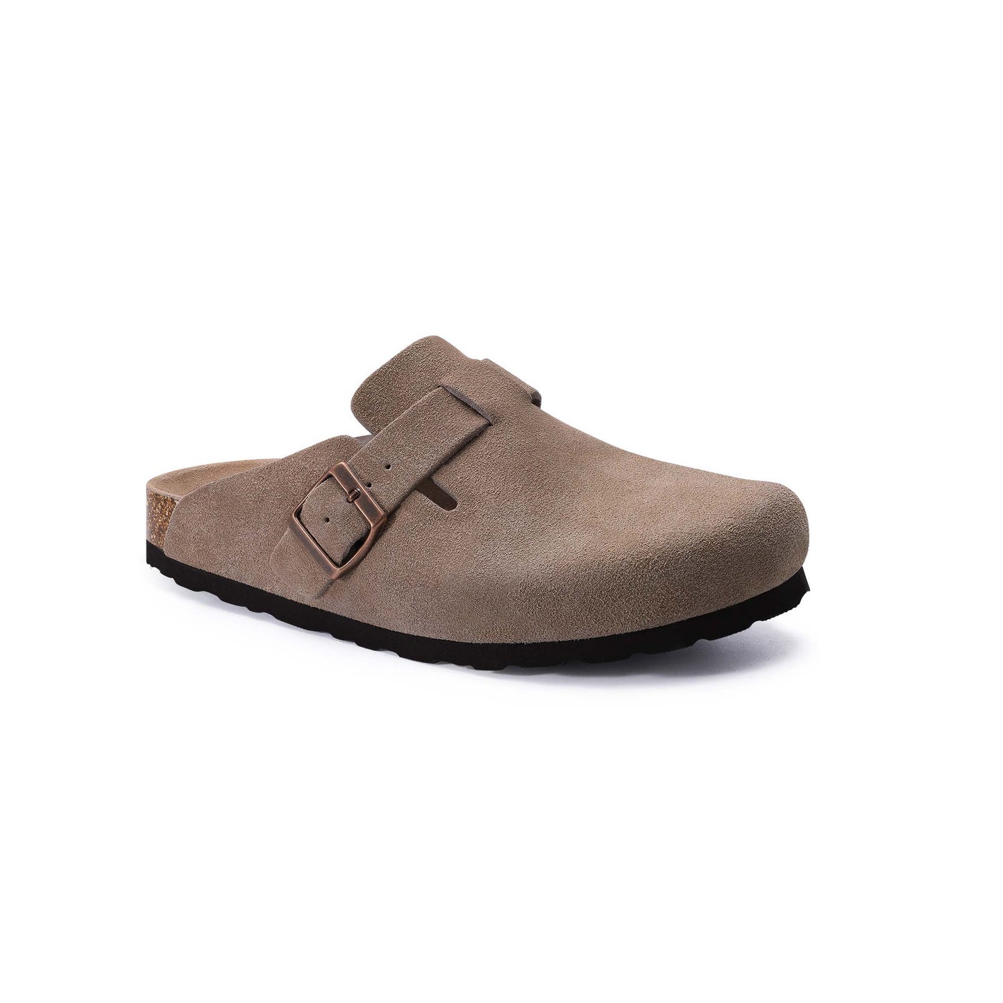 Suede Mules Cork Footbed Clogs