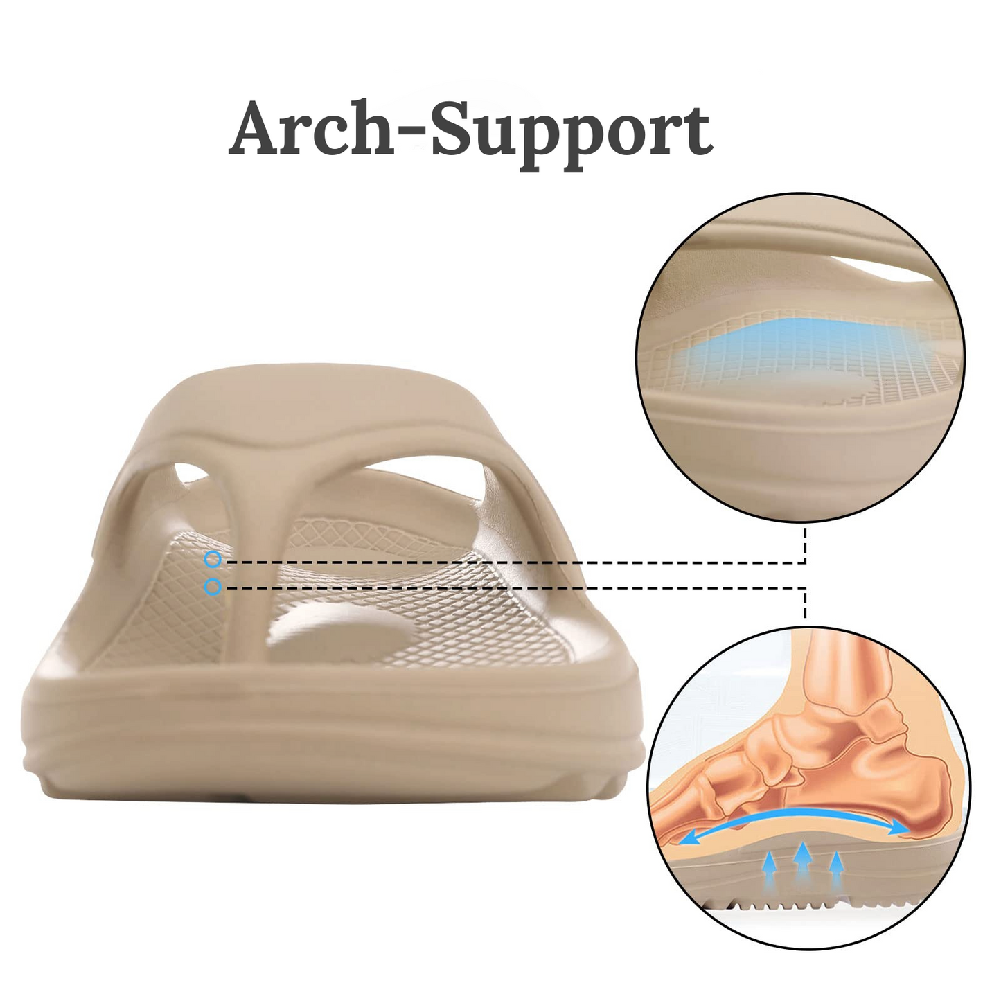 Ergonomic Flip Flop with Arch Support