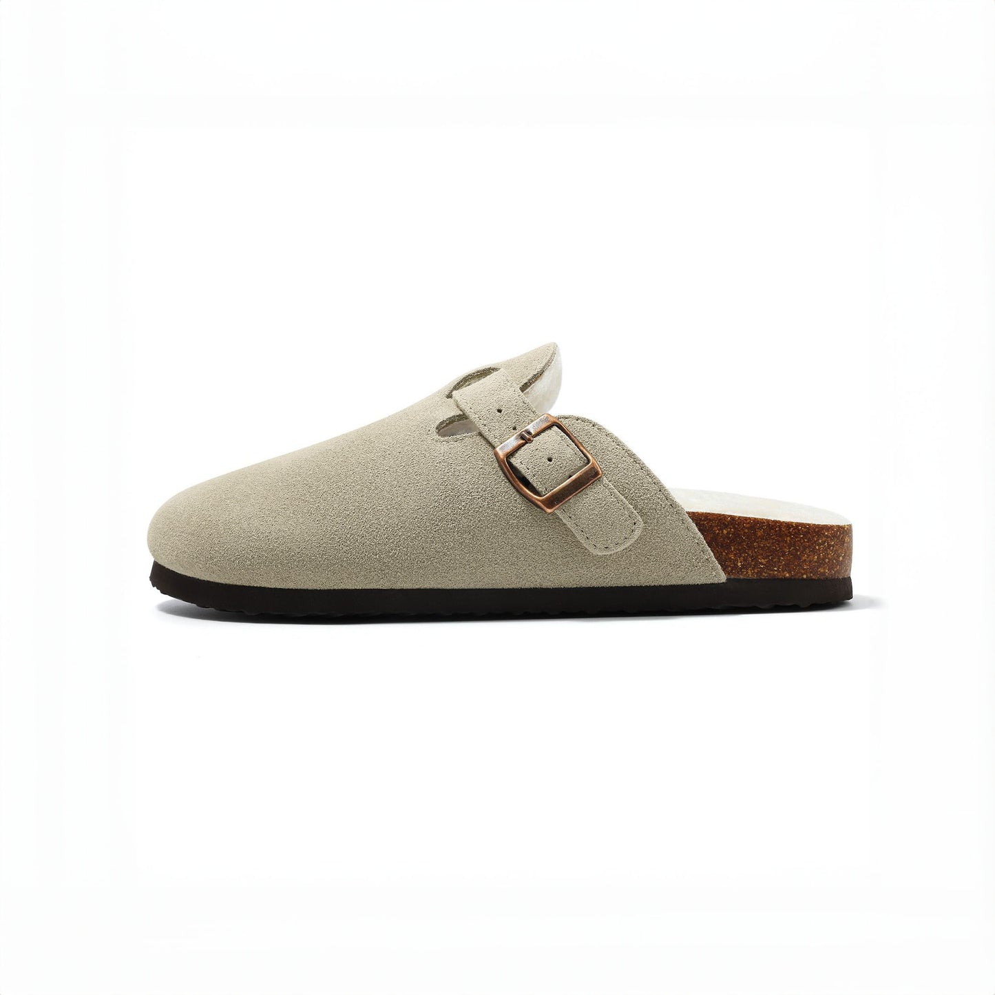 Suede Fur Clogs