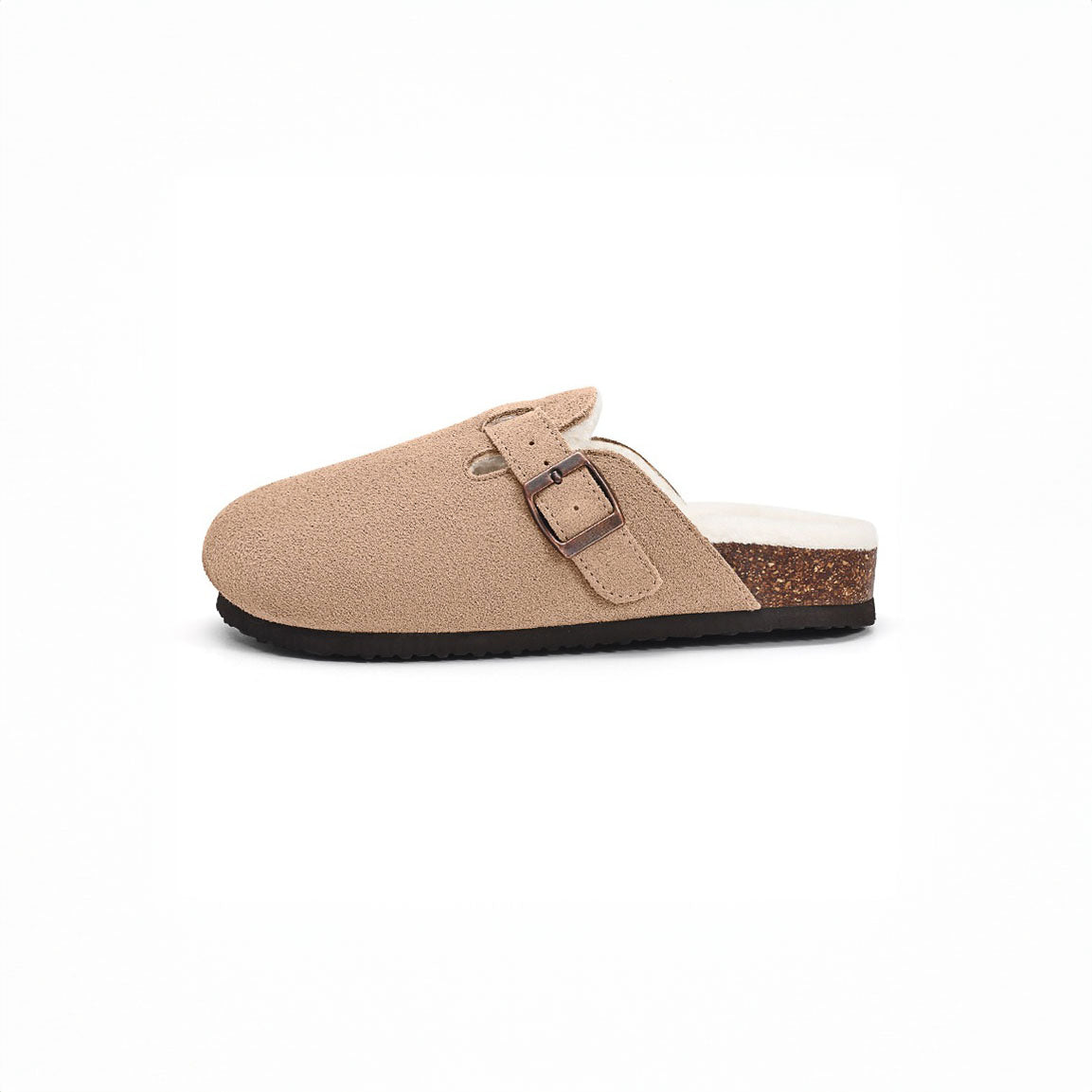 Suede Fur Clogs
