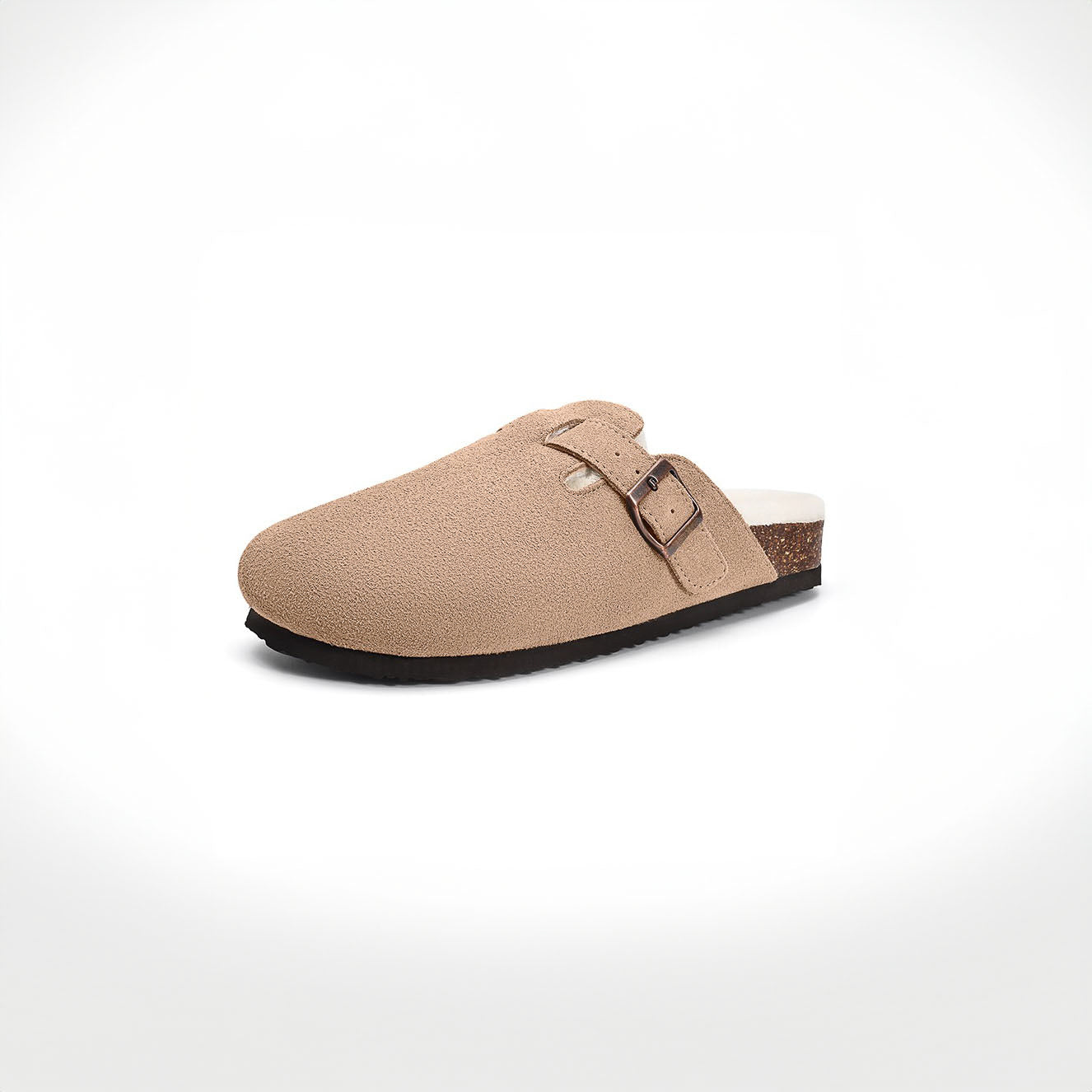 Suede Fur Clogs