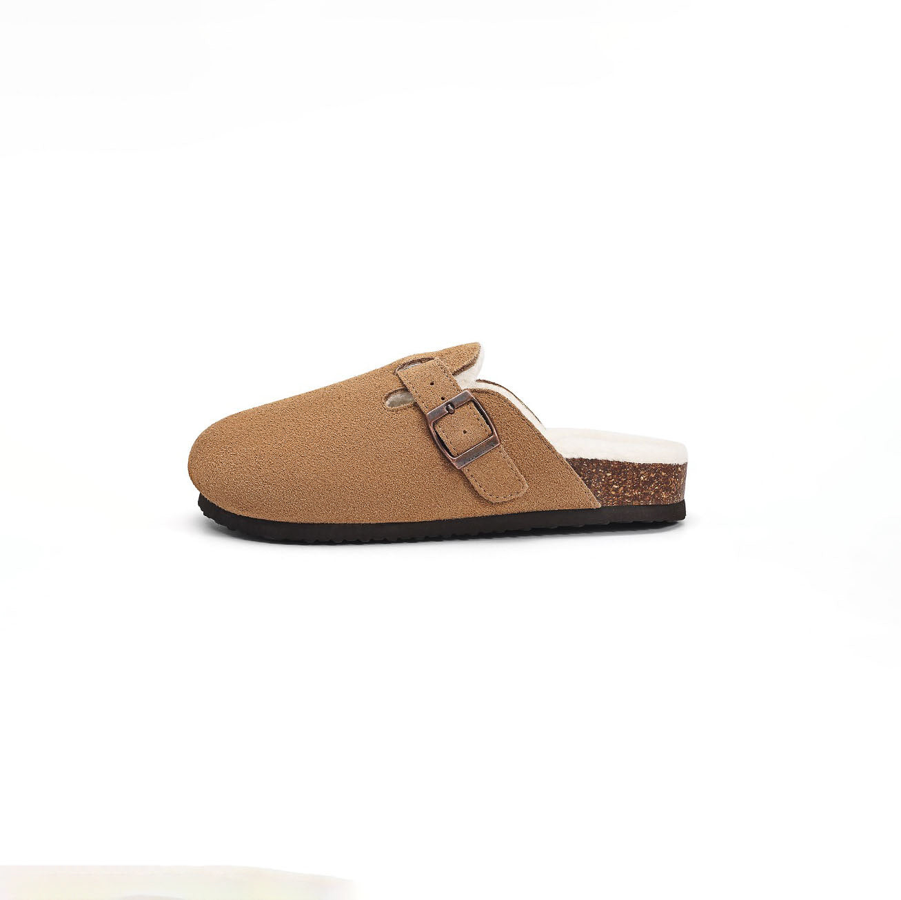 Suede Fur Clogs