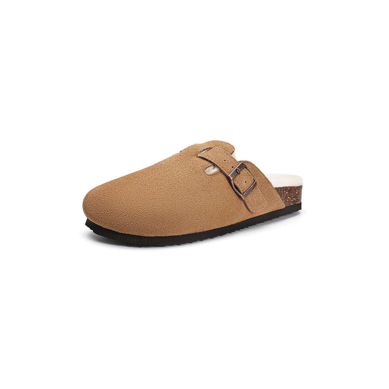 Suede Fur Clogs