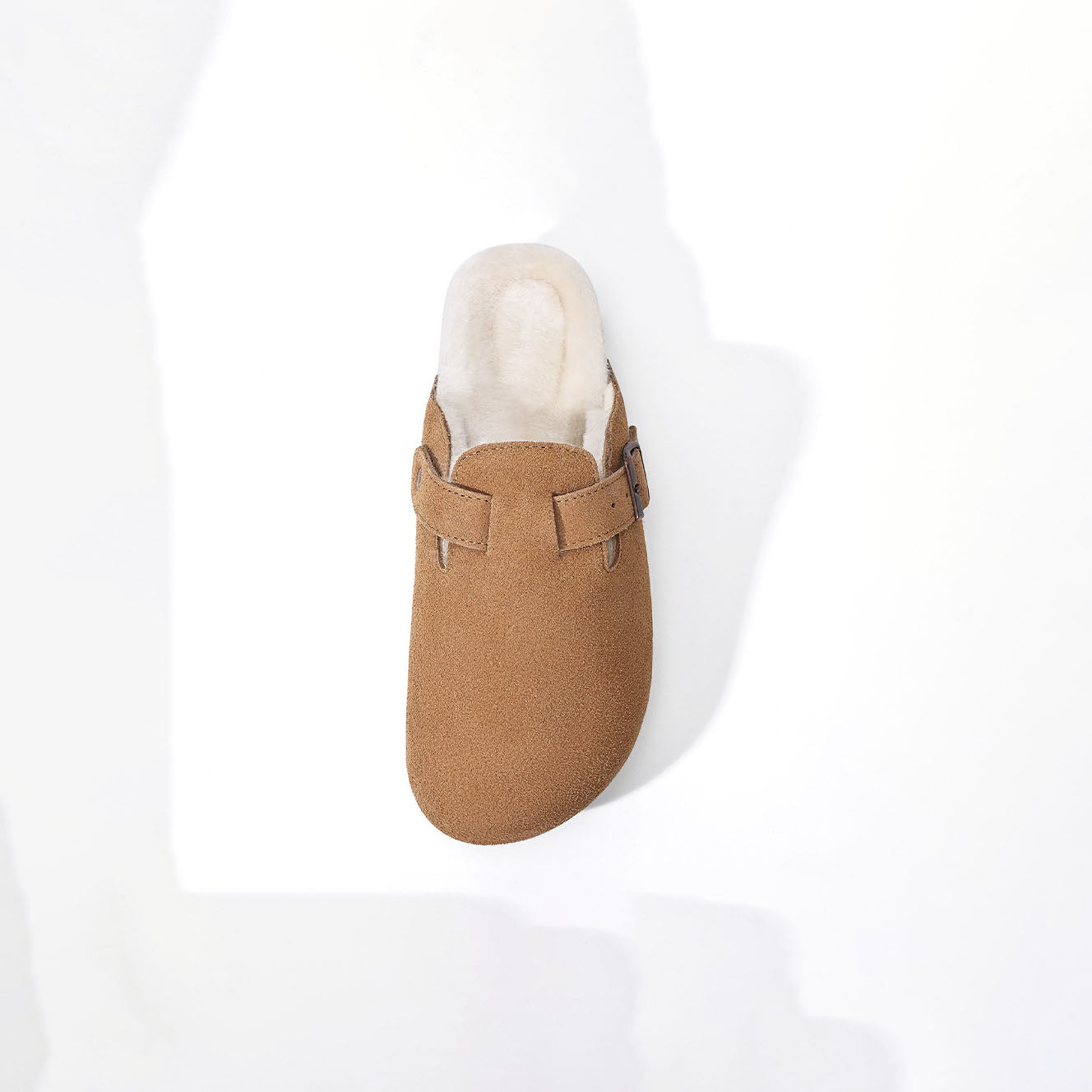 Suede Fur Clogs