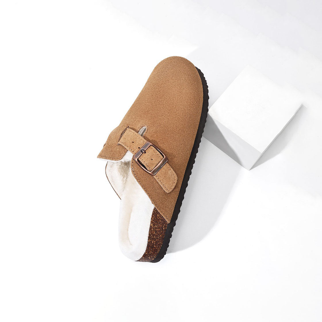 Suede Fur Clogs