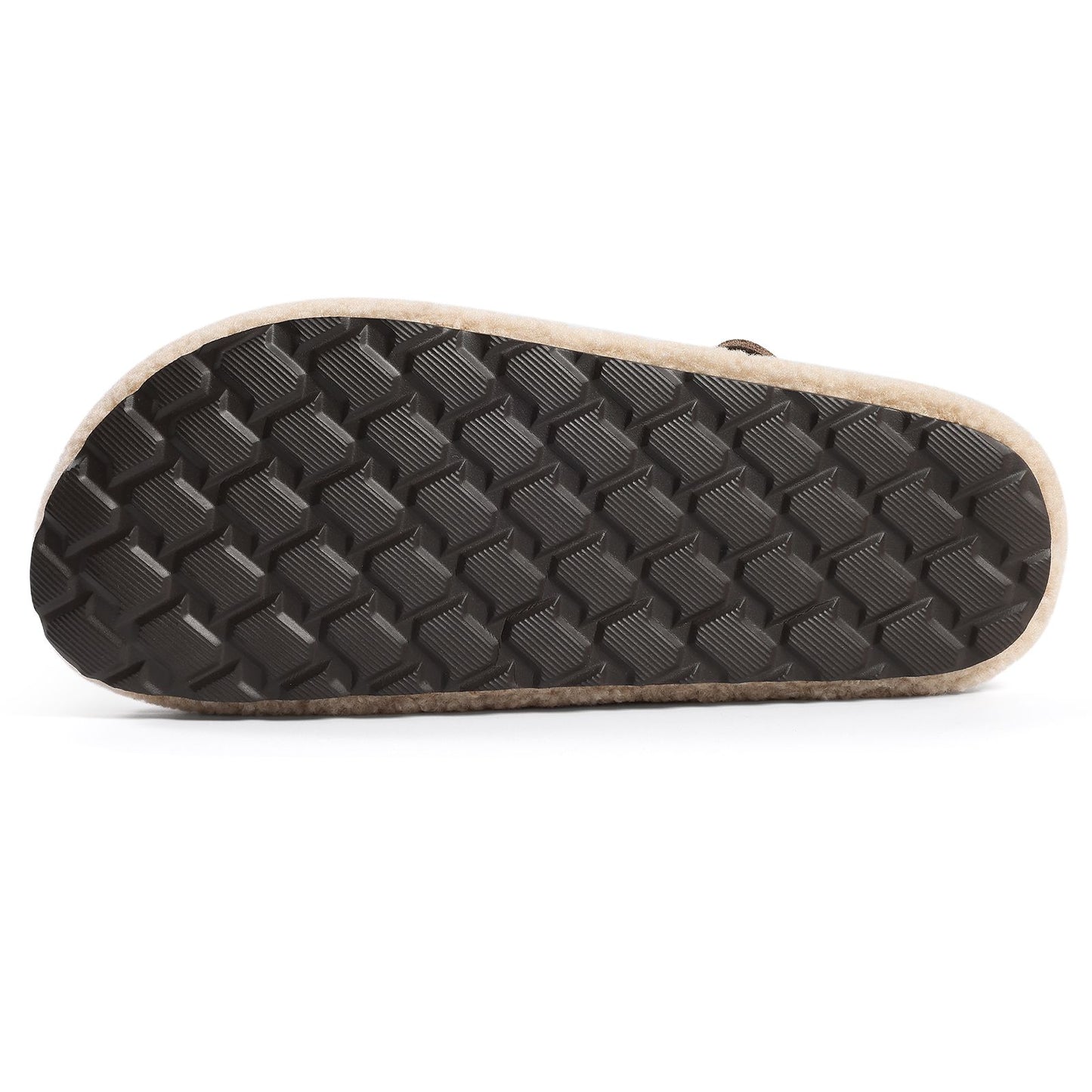 Plush Buckle Slippers