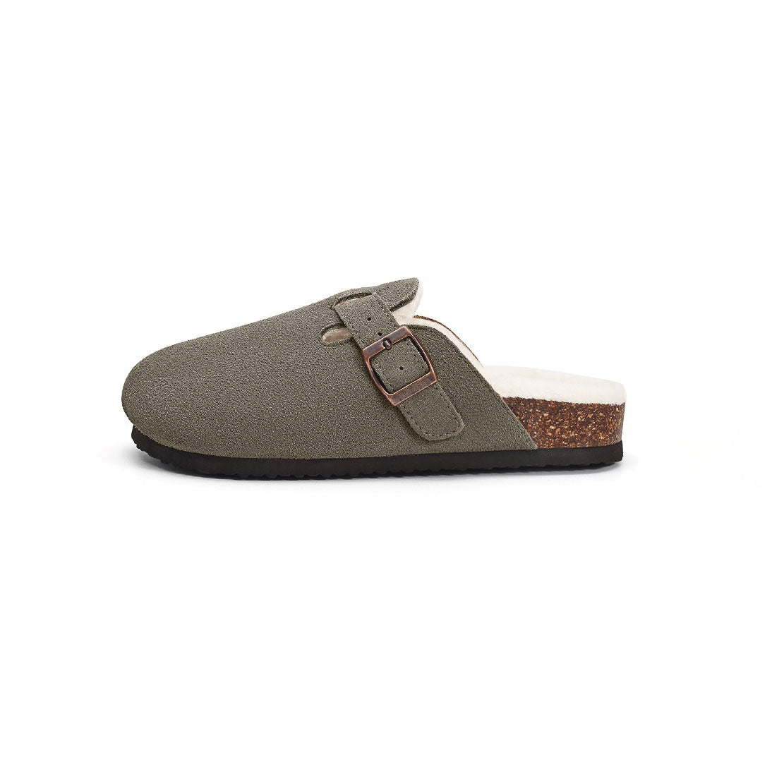 Suede Fur Clogs