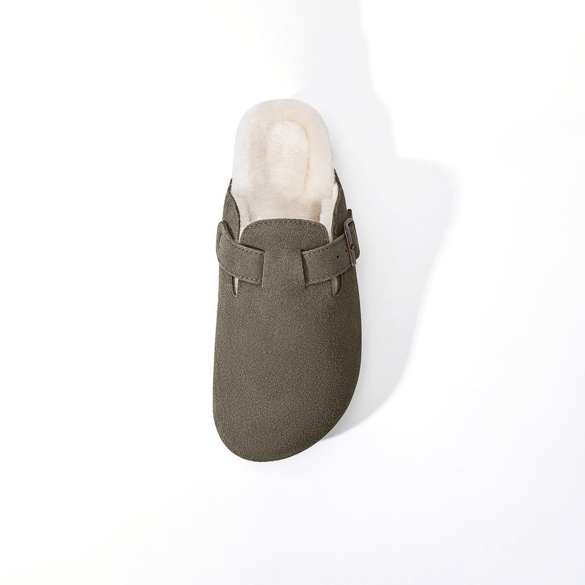 Suede Fur Clogs