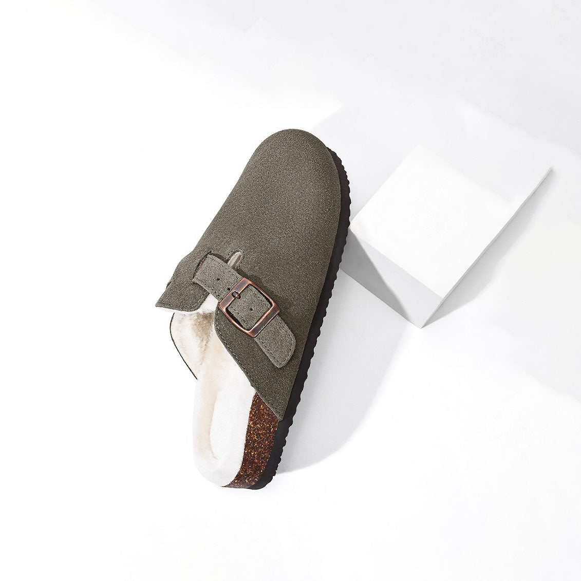 Suede Fur Clogs