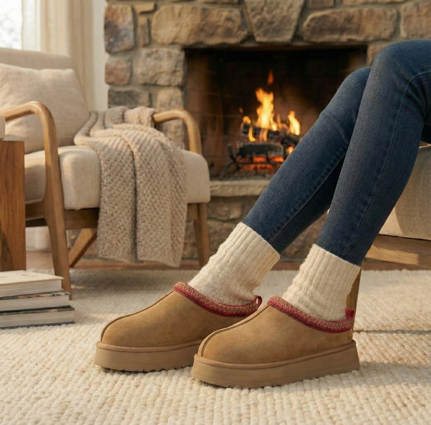 Cozy Suede Bootie Slipper