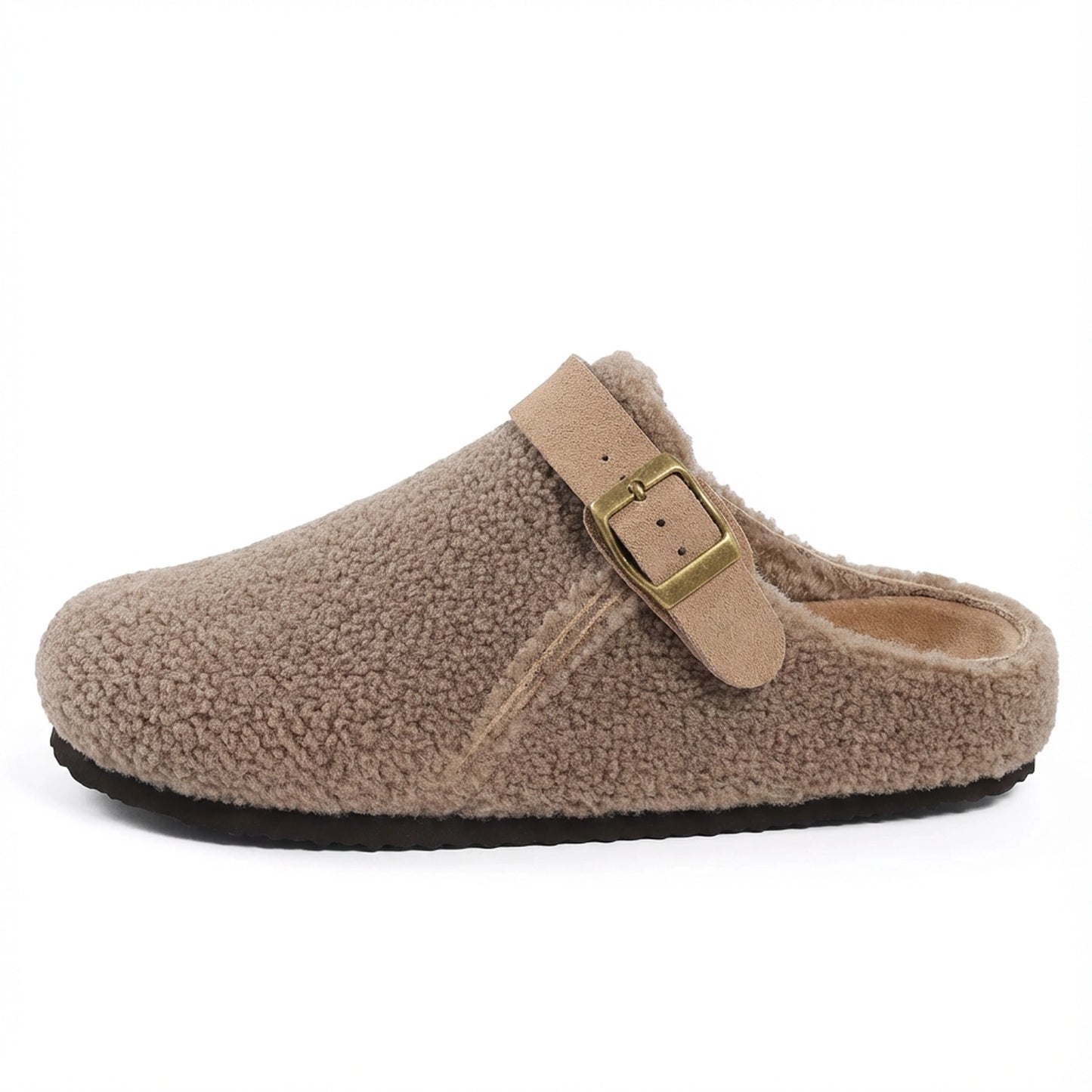 Women's Teddy Slippers - Adjustable Strap