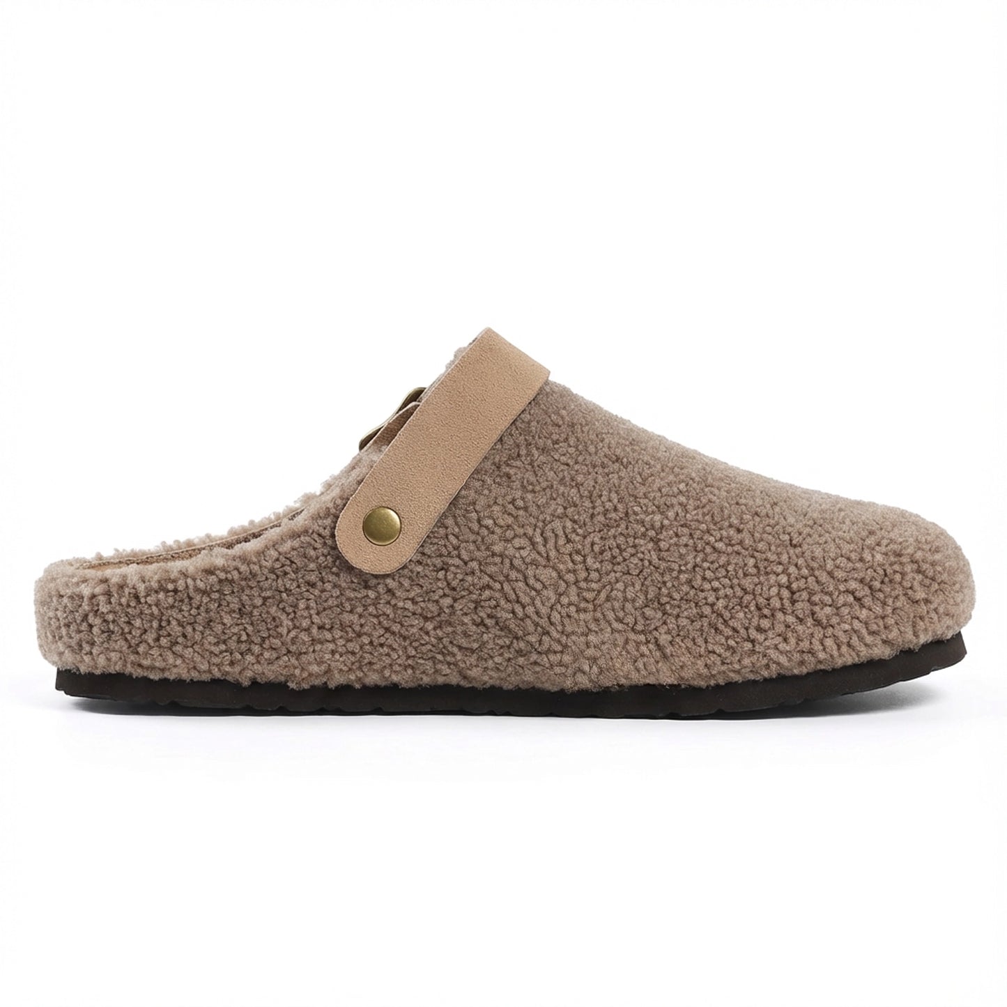 Women's Teddy Slippers - Adjustable Strap