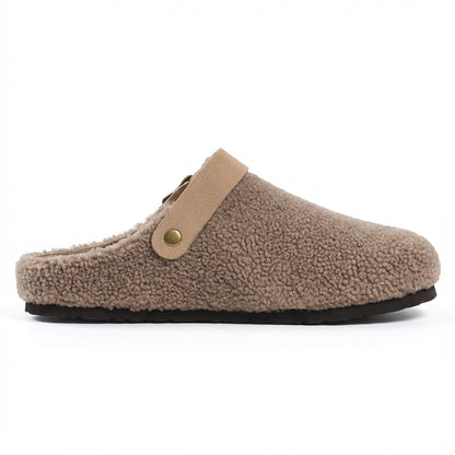 Women's Teddy Slippers - Adjustable Strap