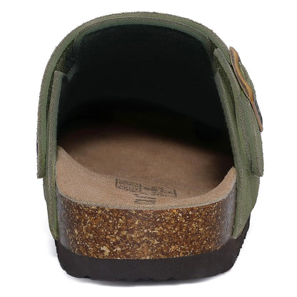 HearthBuckle Suede clogs