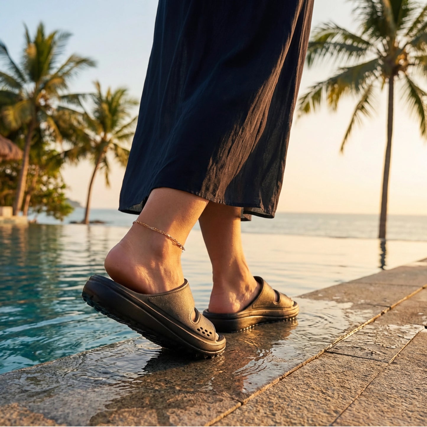 Ergonomic Slides with Arch-Support
