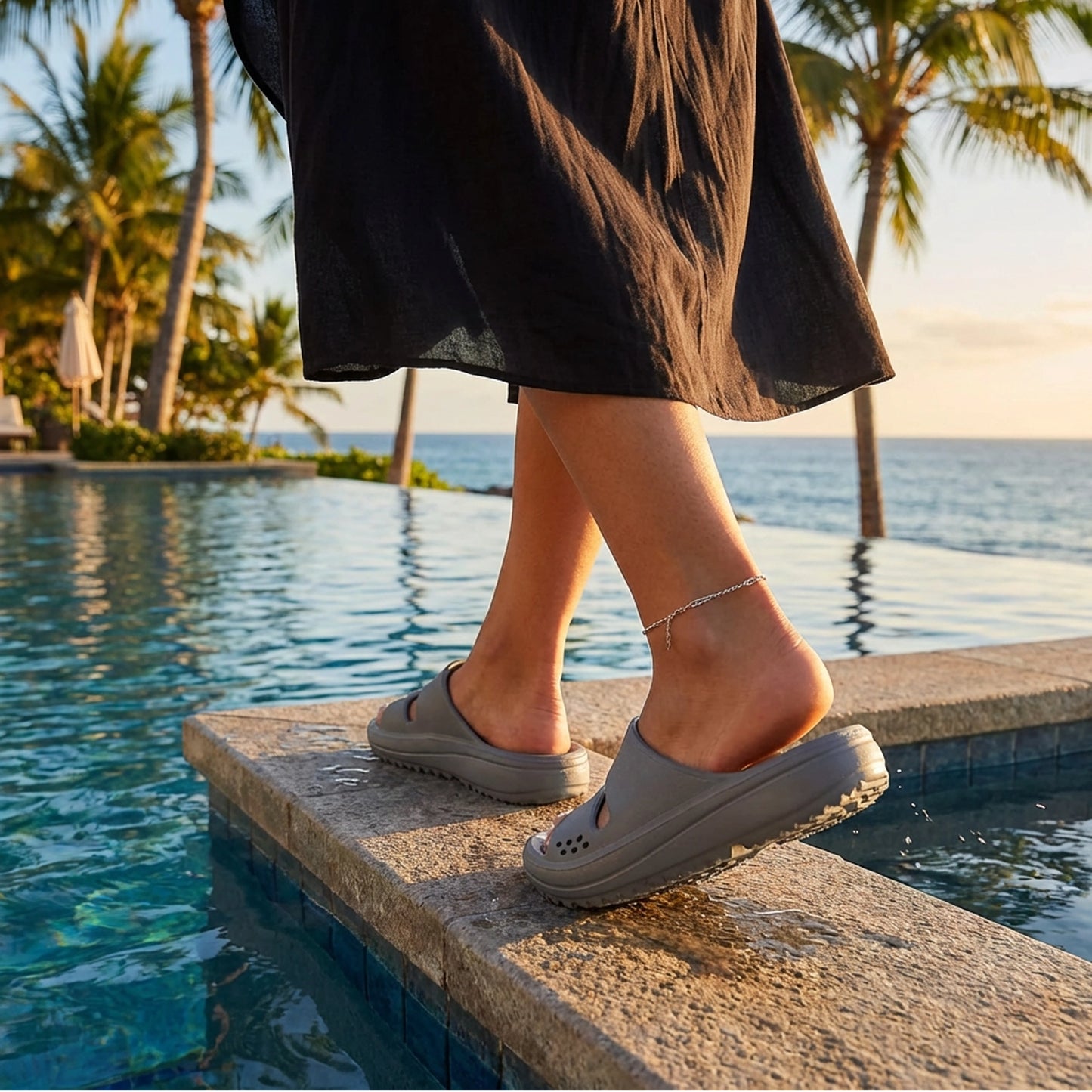 Ergonomic Slides with Arch-Support