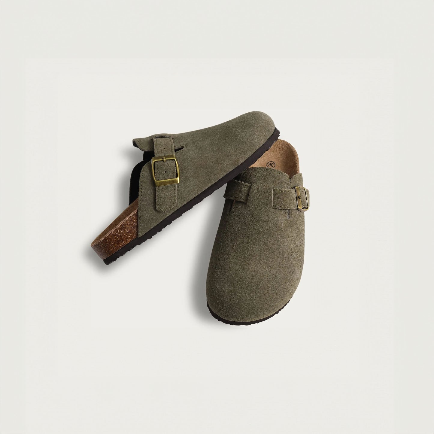 Suede Clogs