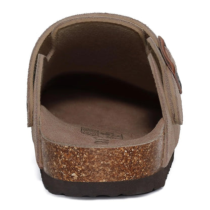 HearthBuckle Suede clogs