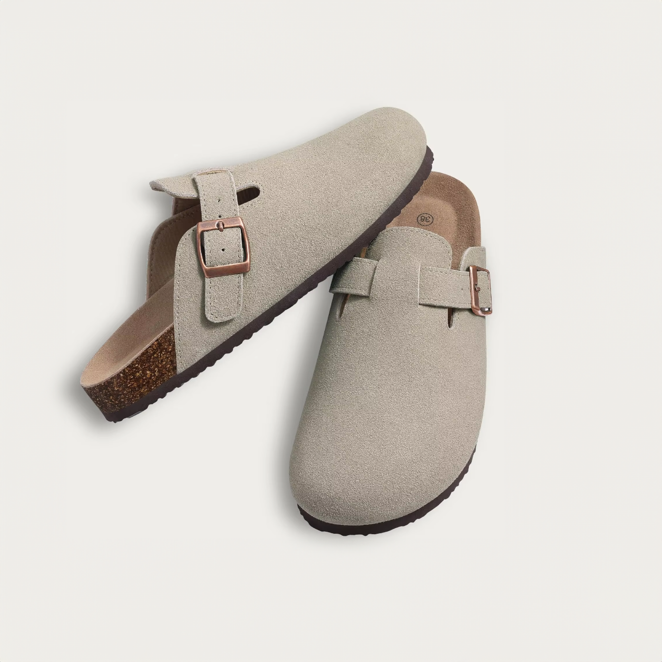 Suede Clogs