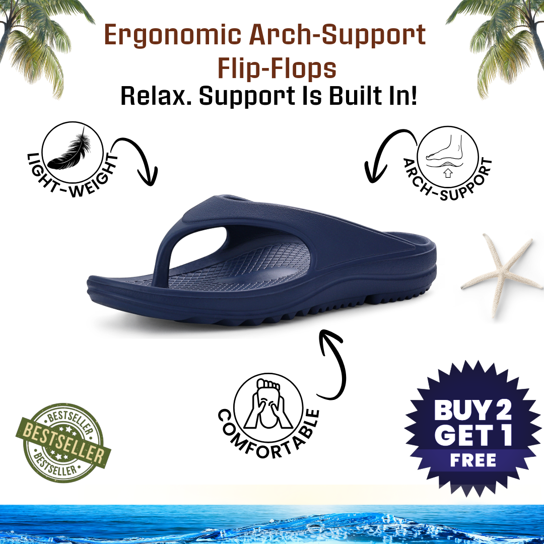 Ergonomic Flip Flop with Arch Support