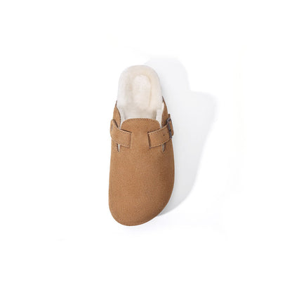 Suede Fur Clogs