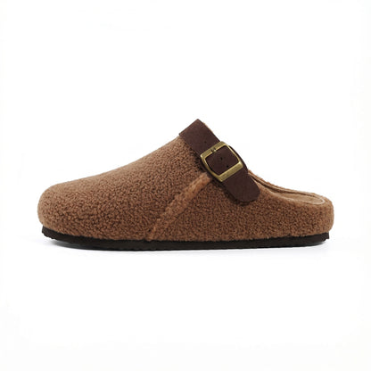 Women's Teddy Slippers - Adjustable Strap